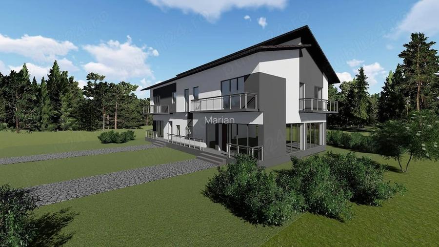 Casa tip Duplex P+1+M Domne?ti 251 mp utili Teren 340 mp Mansarda open space