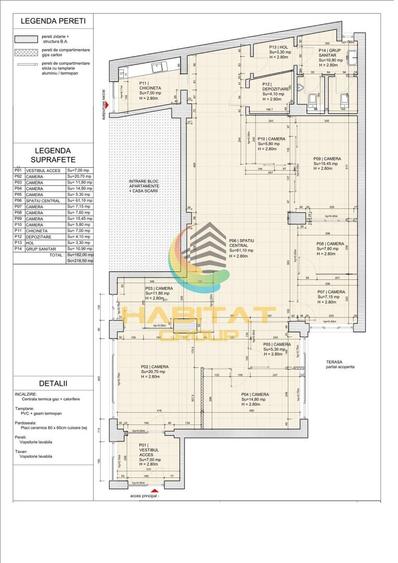 Birou, de 182 mp, în Dristor
