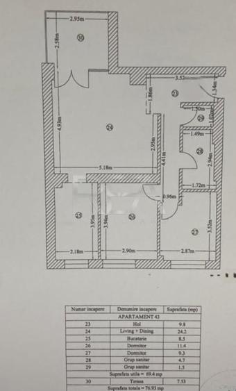 Apartament cu 3 camere decomandat, mobilat în Floreasca