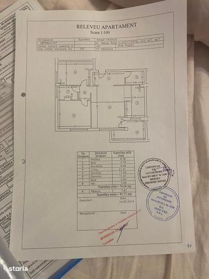 Apartament cu 3 camere în Otopeni