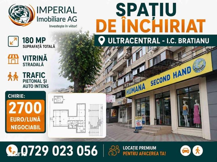Spațiu comercial, de 180 mp, în Ultracentral