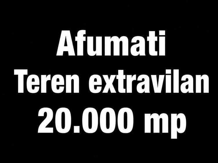 Afumati vanzare teren extravilan - 1