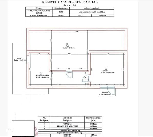 Casa langa Oradea 177 mp, 4800 mp teren 77.700 Eur - 3