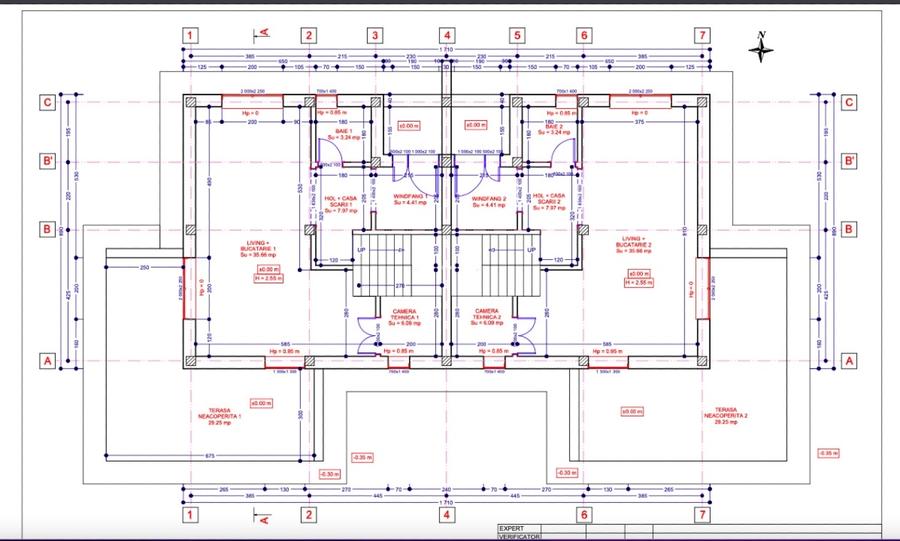 Duplex cu 3 camere cu Canalizare în Nord