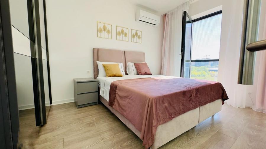 Apartament cu 2 camere semidecomandat, mobilat în Pipera