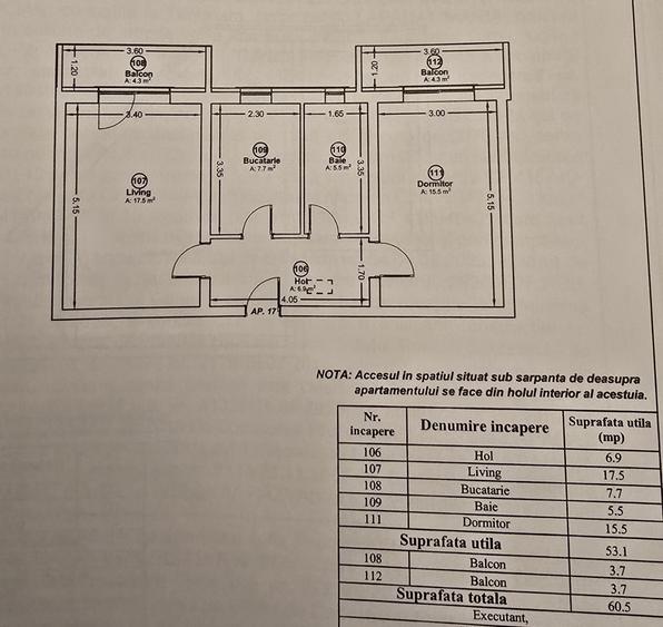 Apartament cu 2 camere decomandat în Rudicica
