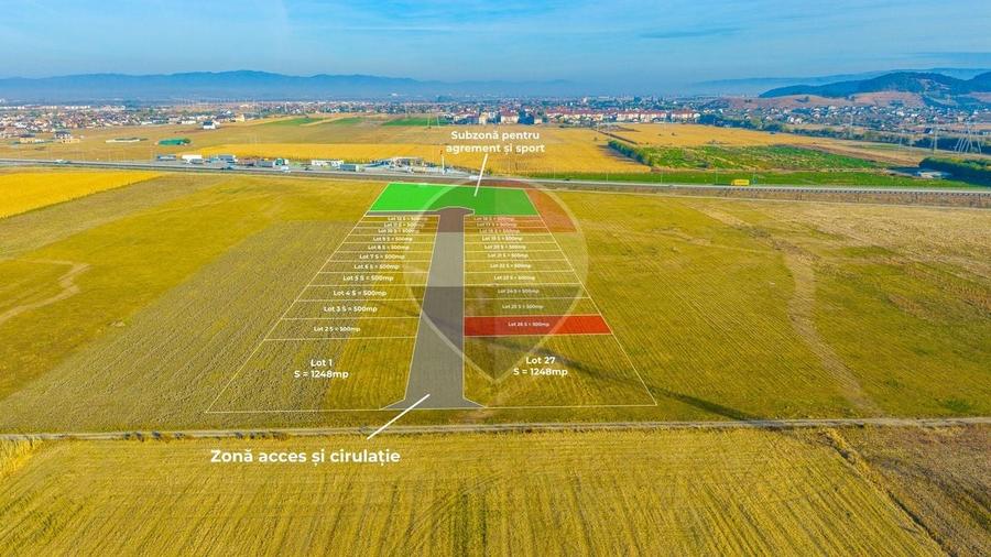 Teren Construcții intravilan de 500 mp, în Sânpetru