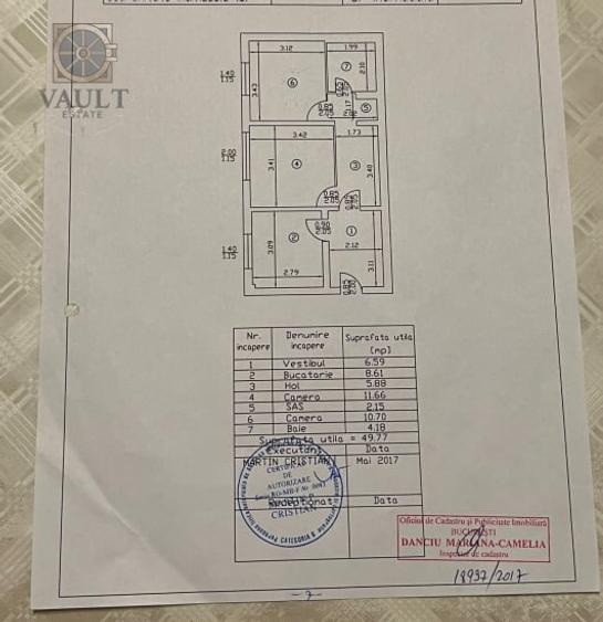 Apartament cu 2 camere decomandat, mobilat în Mărgeanului