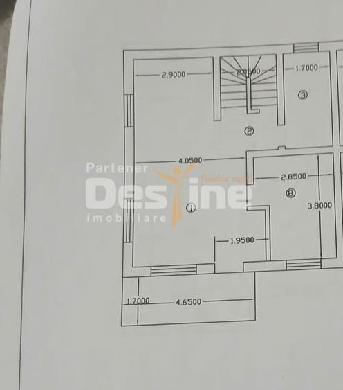 Duplex cu 4 camere cu Canalizare în Tomești