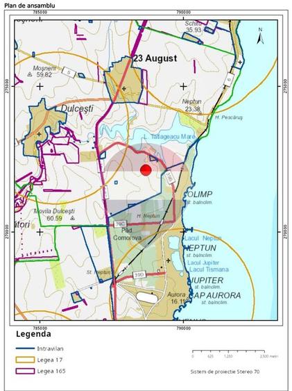 Teren Construcții intravilan de 444 mp, în 23 August