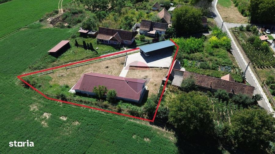 Casă cu 3 camere cu Teren 1163 Mp în Blăjel