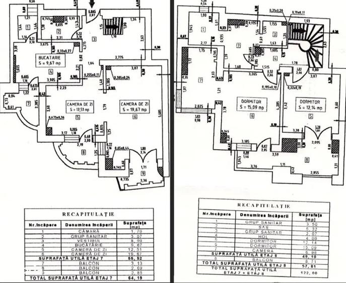 Apartament cu 4 camere, mobilat în Unirii