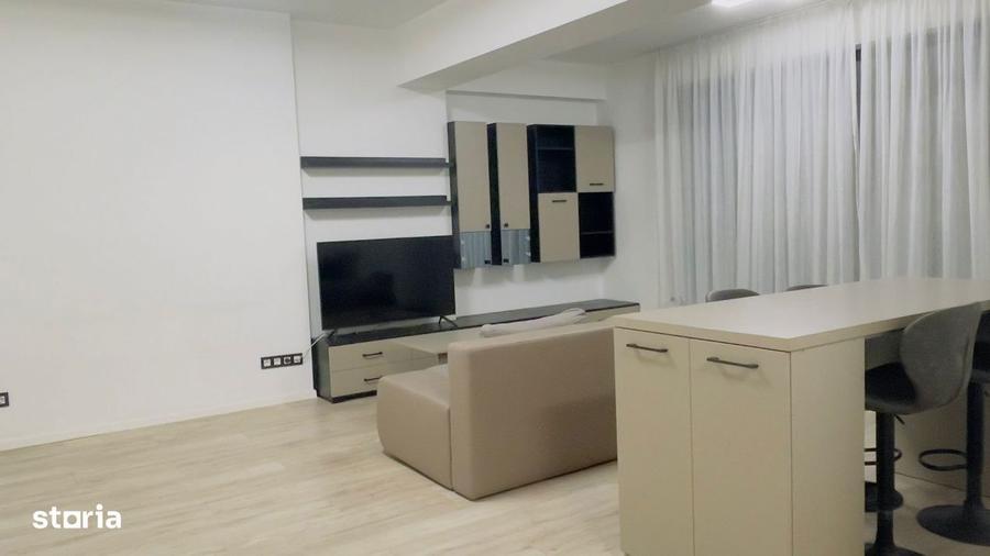 Apartament cu 2 camere semidecomandat, mobilat în Străulești