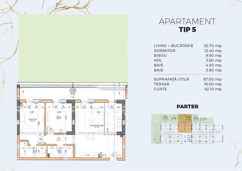 Apartament 3 camere cu gradina proprie 92mp, Metrou Berceni/Dimtrie Leonida - 1