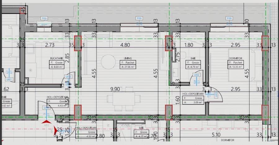 Apartament cu 2 camere decomandat în Tomis Nord