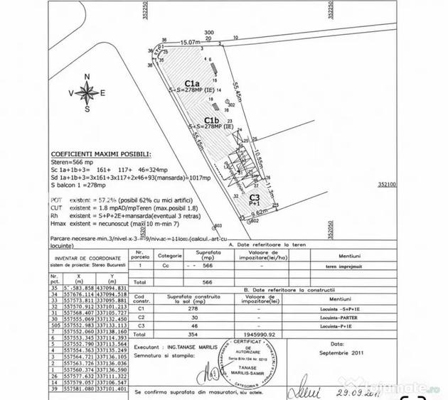 Casă cu 20 camere cu Teren 566 Mp în Unirii