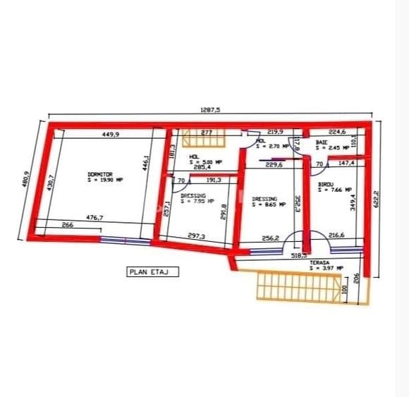 Casă cu 4 camere cu Teren 141 Mp în Păulești
