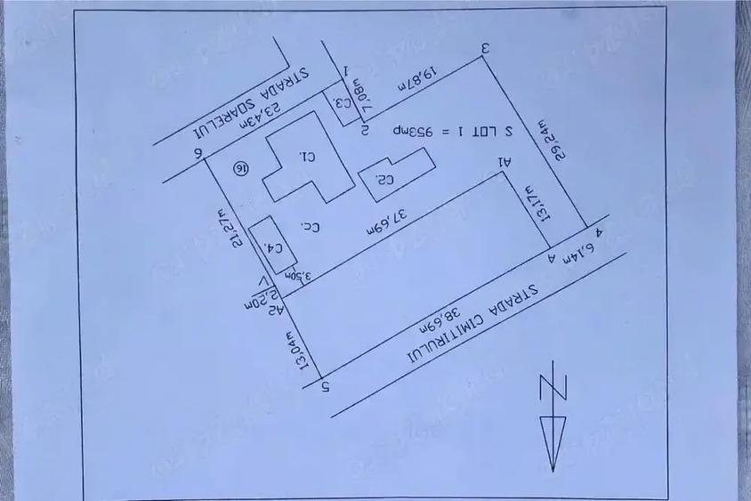 Casă cu Teren 953 Mp în Fetești-Gară