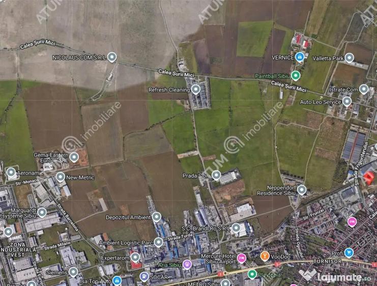 Teren intravilan 15194 mp de in Sibiu zona Calea Surii Mici - 1
