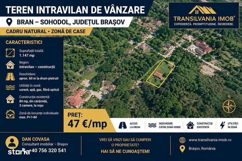 Spațiu comercial, în Bran