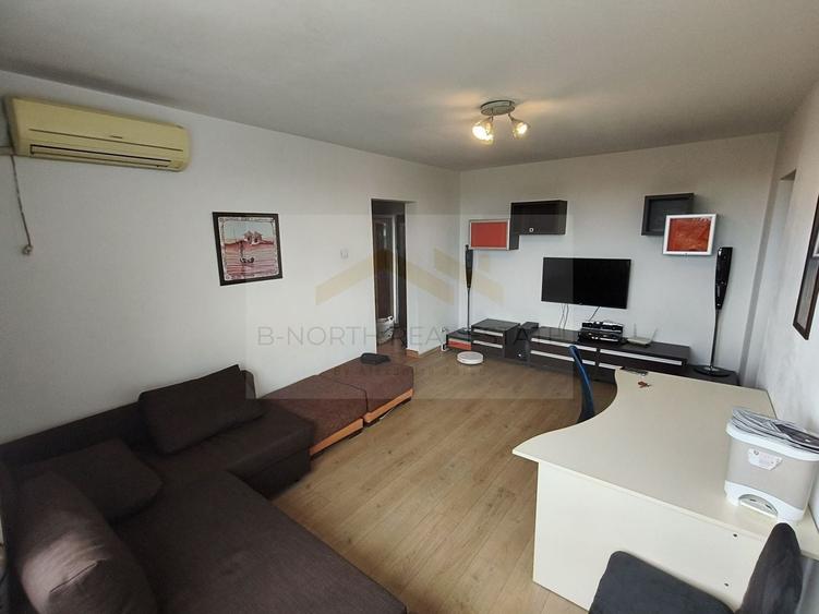 Apartament cu 2 camere semidecomandat, mobilat în Tineretului
