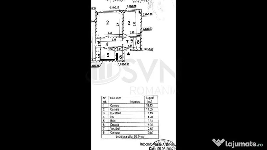 Apartament cu 2 camere decomandat în Turda