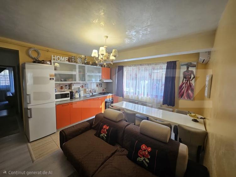 Apartament cu 3 camere semidecomandat, mobilat în Florești