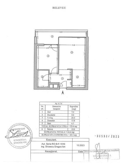 Apartament cu 2 camere semidecomandat, mobilat în Barbu Văcărescu