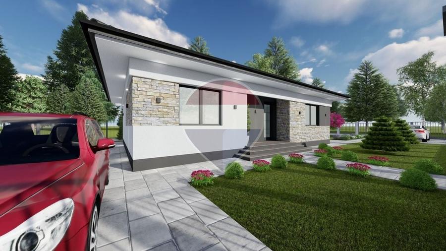 Casă individuală cu 4 camere cu Teren 550 Mp în Mocira