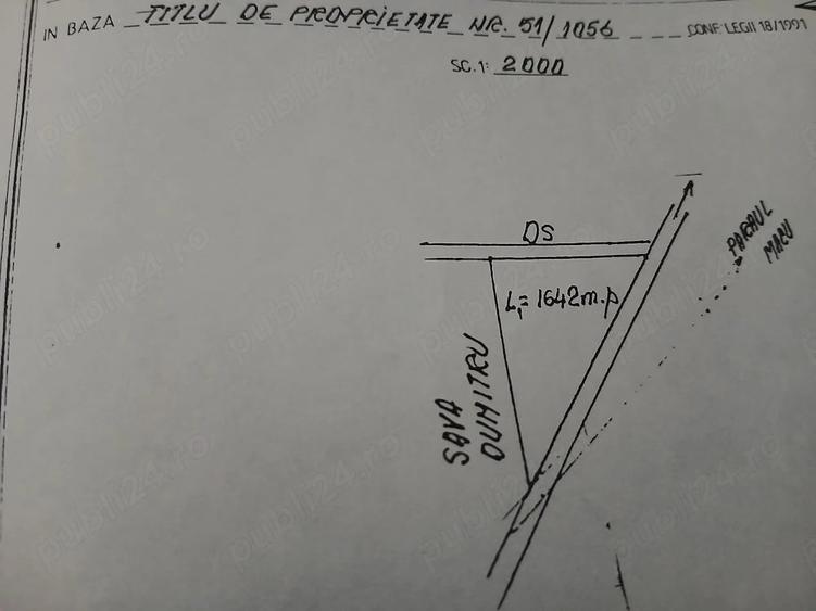 Teren de 1605 mp, în Oglinzi