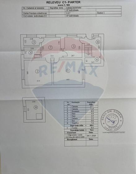 Casă individuală cu 5 camere cu Teren 373 Mp în Bucureștii Noi