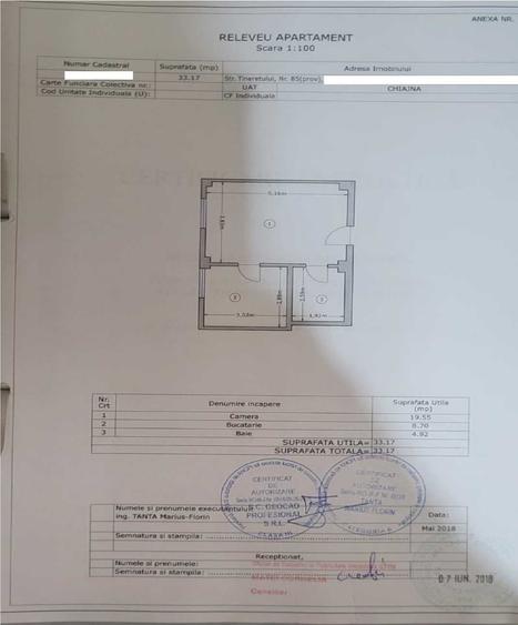 Garsonieră decomandată în Chiajna