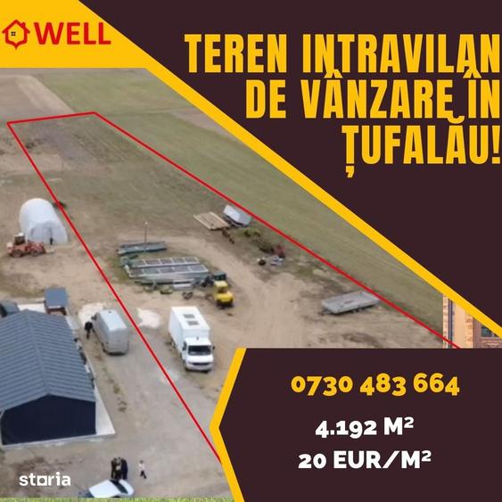Teren de 4192 mp, în Boroșneu Mare