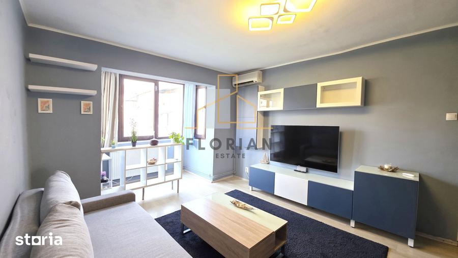 Apartament cu 2 camere semidecomandat, mobilat în Girocului