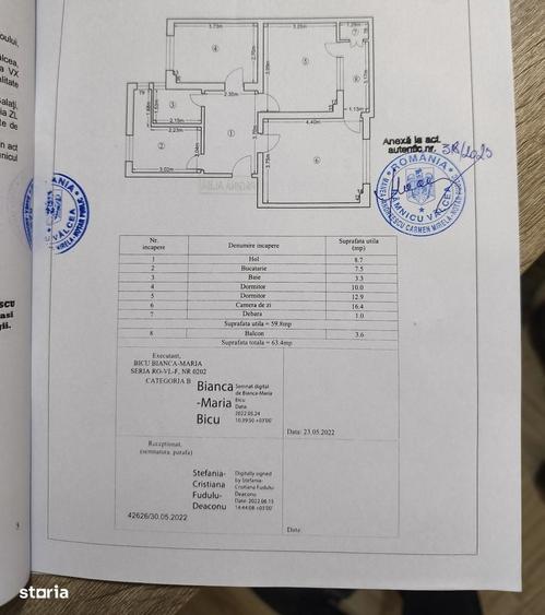 Apartament cu 3 camere în Nord
