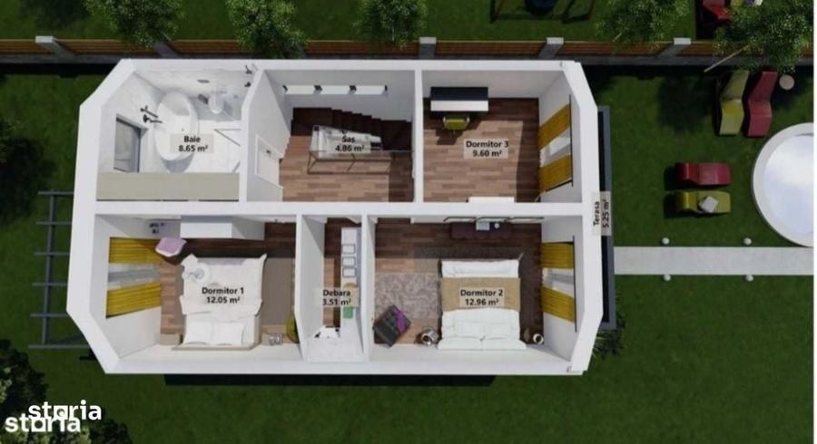 Case noi la cheie sau la rosu,teren 700 mp,perfect dret in Sangeorgiu - 17