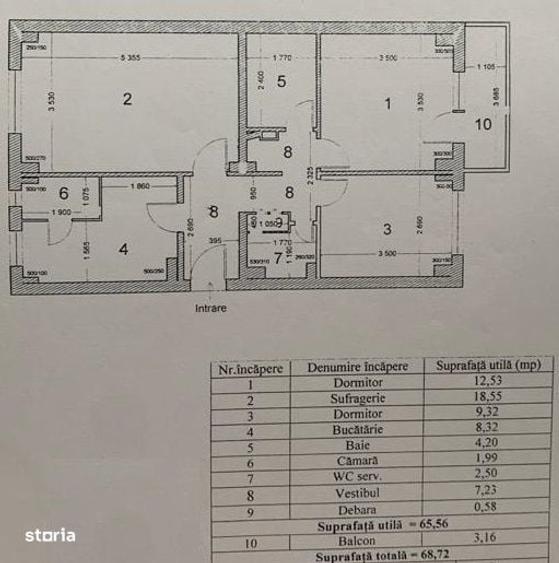 Apartament cu 4 camere în Panduri