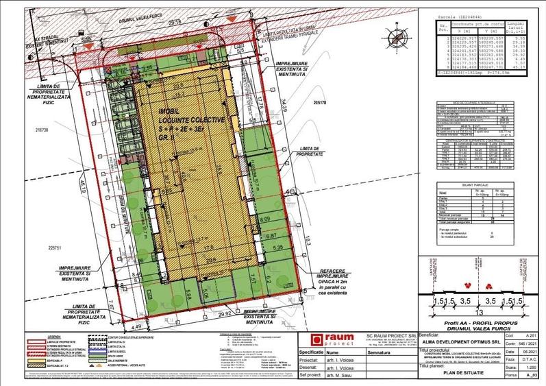 Teren Construcții intravilan de 1815 mp, în Drumul Taberei