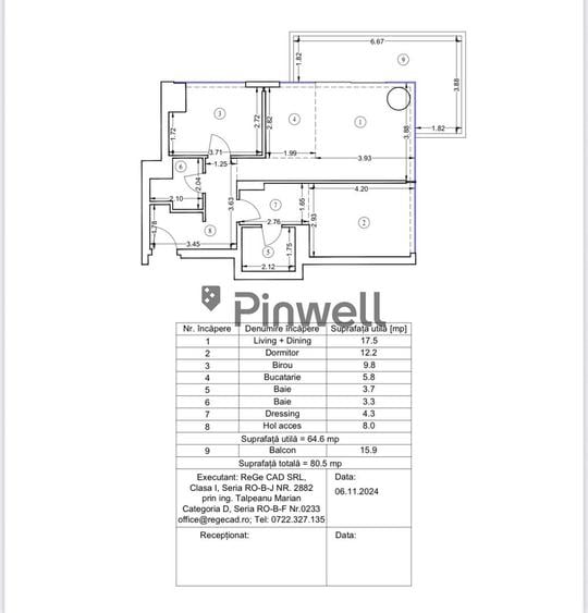 Apartament cu 3 camere decomandat, mobilat în Floreasca