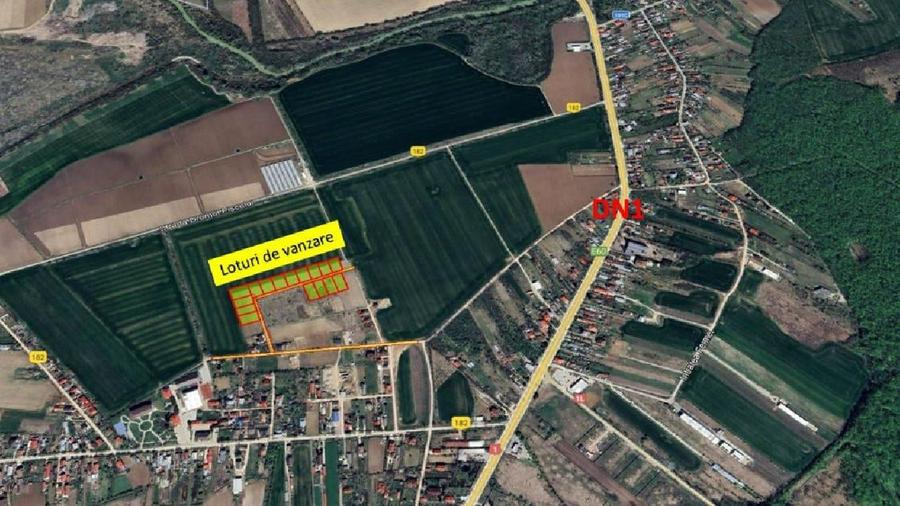 Teren Construcții intravilan de 1000 mp, în Ciolpani