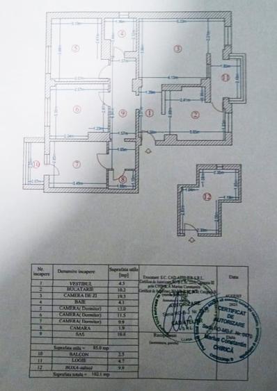 Apartament cu 4 camere decomandat, mobilat în Măgurele
