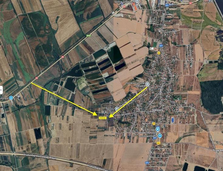 Teren de 3500 mp, în Milcov