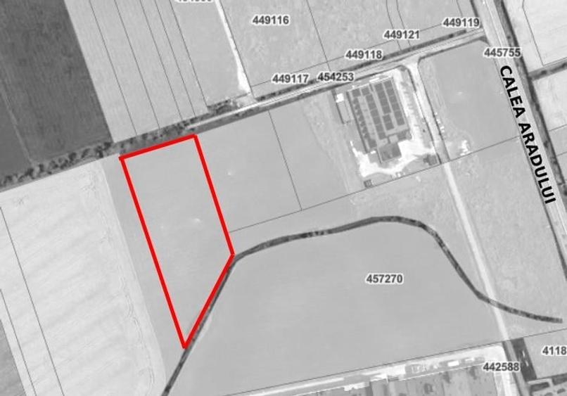 Teren Construcții intravilan de 16197 mp, în Aradului