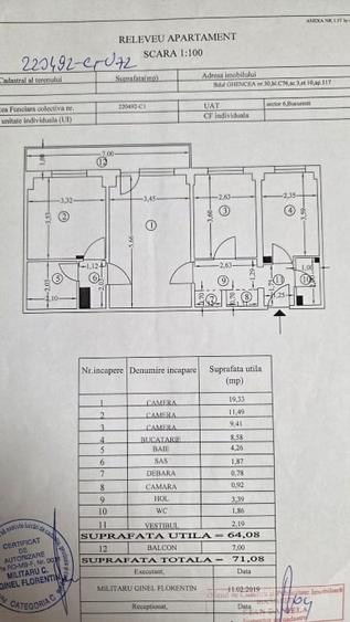 Apartament cu 3 camere semidecomandat, mobilat în Drumul Taberei