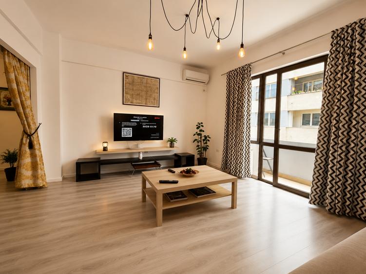 Apartament cu 3 camere semidecomandat, mobilat în Calea Victoriei