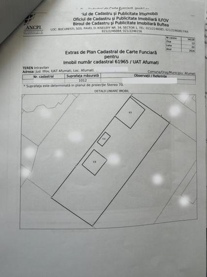 Casă individuală cu 5 camere cu Teren 1010 Mp în Afumați