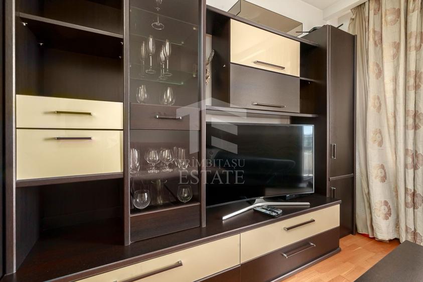 Apartament cu 2 camere semidecomandat, mobilat în Băneasa