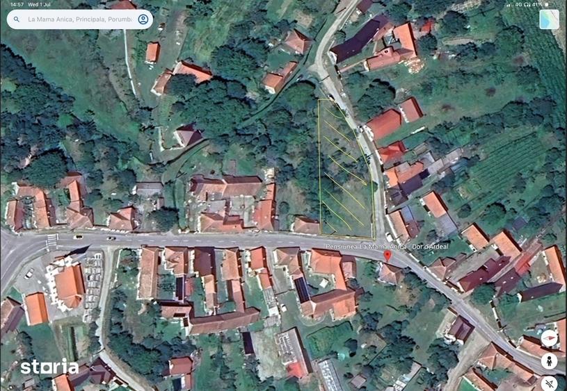 Teren de 1837 mp, în Porumbacu de Jos