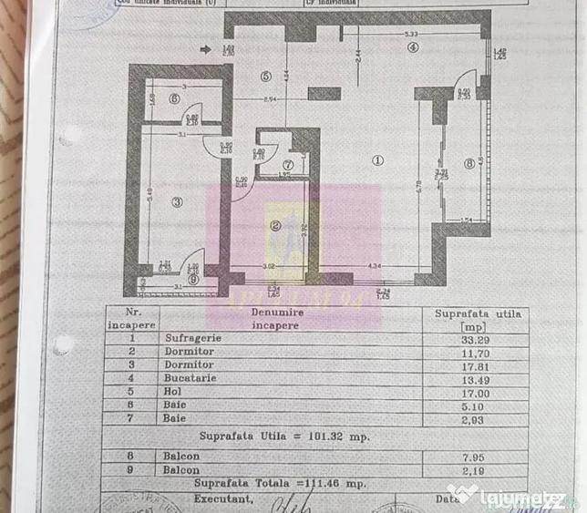 Apartament cu 3 camere decomandat în Dudești