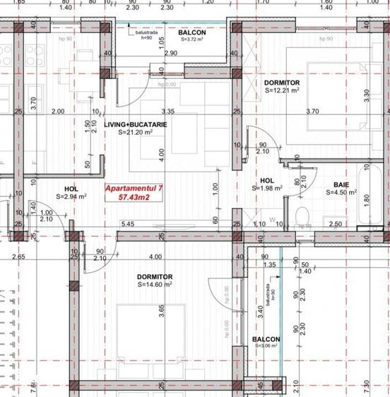 Apartament cu 3 camere în Giroc